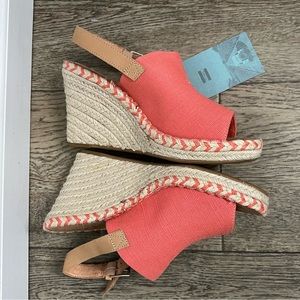 Toms Monica Espadrille Wedge Sandal Brand New Size 8.5